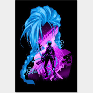 Jinx Silhouette Posters and Art