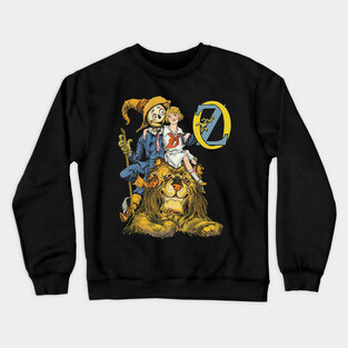 Dorothy, The Scarecrow & The Cowardly Lion, Wizard Of Oz Crewneck Sweatshirt