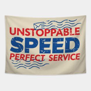 USPS, Unstoppable Speed, Perfect Service Tapestry