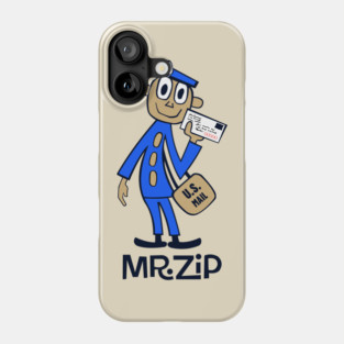 USPS MR ZIP Blue By Surepodcast Phone Case