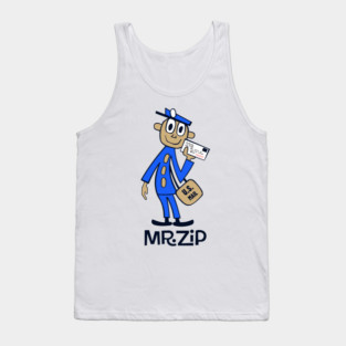 USPS MR ZIP Blue By Surepodcast Tank Top