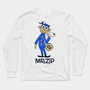 USPS MR ZIP Blue By Surepodcast Long Sleeve T-Shirt