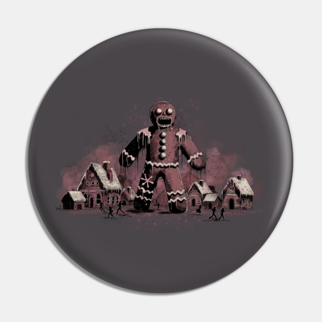 Gingerbread Man Horror Pin by H. R. Sinclair