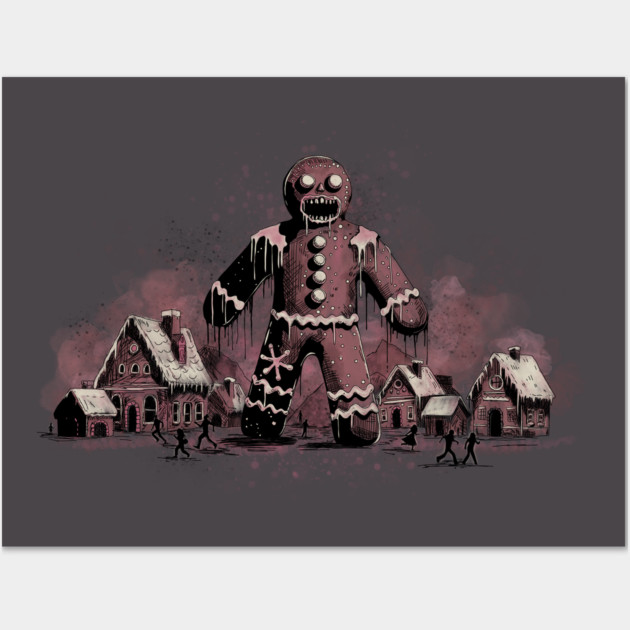 Gingerbread Man Horror Wall Art by H. R. Sinclair