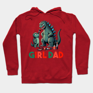 Girl dad lizard design Hoodie