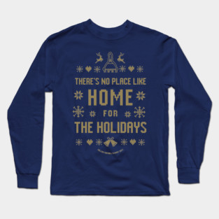 Home for the Holidays - Gold Long Sleeve T-Shirt