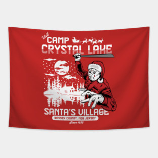 Visit Santa's Village at Camp Crystal Lake Tapestry