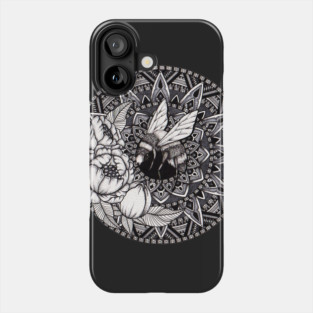 Bumble Bee Mandala Phone Case