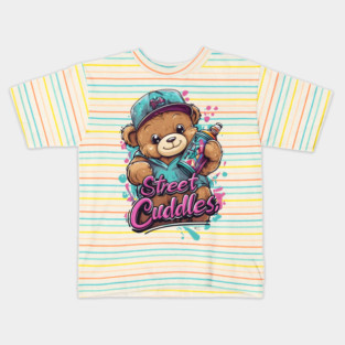 “Street Cuddles” Graffiti Teddy Kids T-Shirt