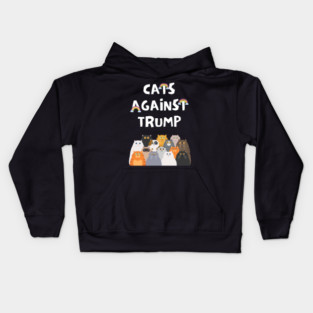 Cats Against Trump Kids Hoodie
