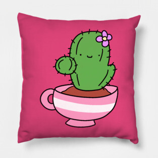 Teacup Cactus Pillow