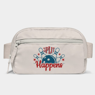 Split Happens Bowling Humor Pun Bag