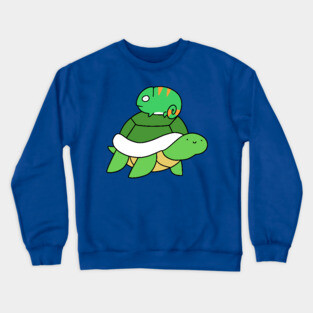 Turtle and Little Chameleon Crewneck Sweatshirt
