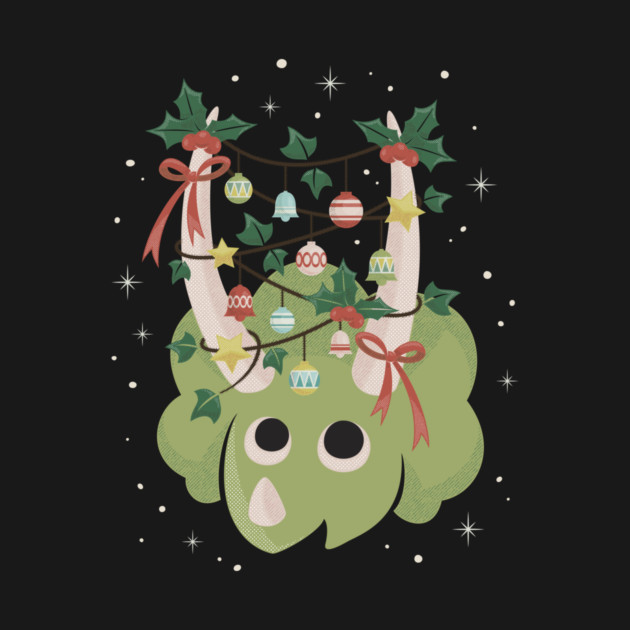 Christmas Dinosaur Triceratops by dumbshirts