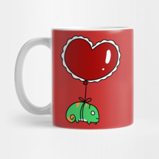 Heart Balloon Chameleon Mug