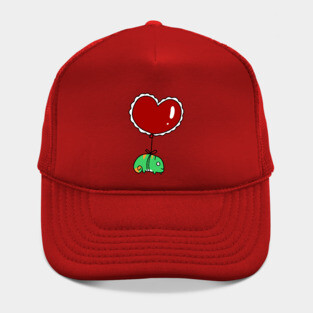 Heart Balloon Chameleon Hat