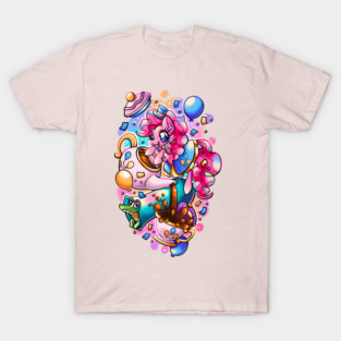 Pinkie Pie Party Cannon Party (ft. Gummy) T-Shirt