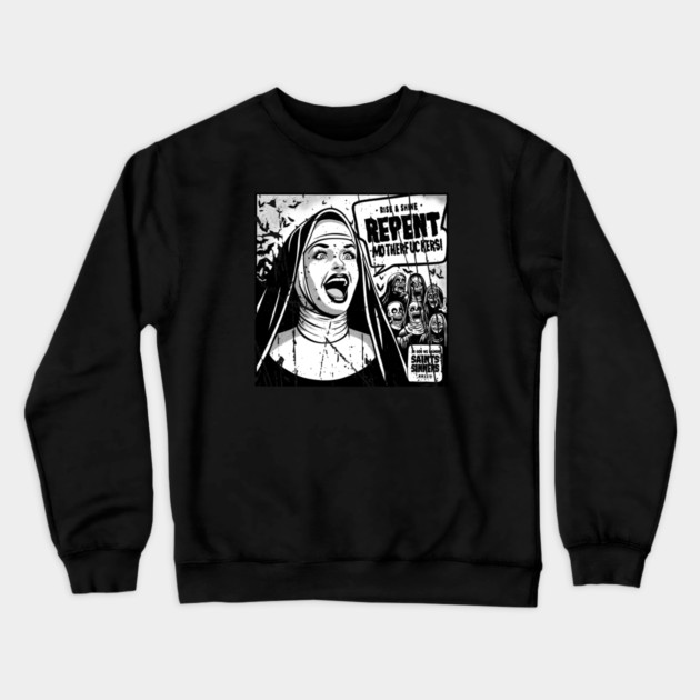 SAINTS & SINNERS Crewneck Sweatshirt by artslaves