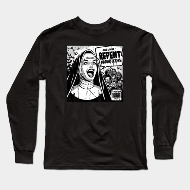 SAINTS & SINNERS Long Sleeve T-Shirt by artslaves