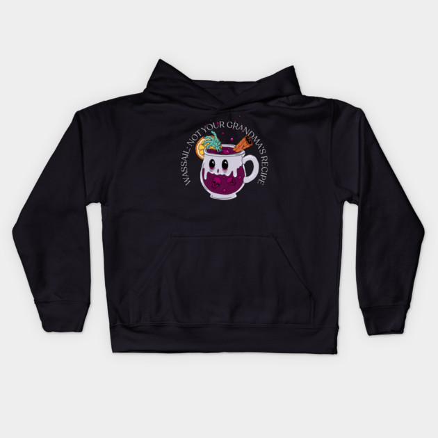 Zombie Christmas Wassail Kids Hoodie by H. R. Sinclair