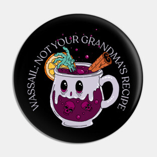 Zombie Christmas Wassail Pin