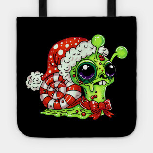 Zombie Christmas Snail Tote