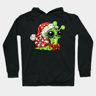 Zombie Christmas Snail Hoodie