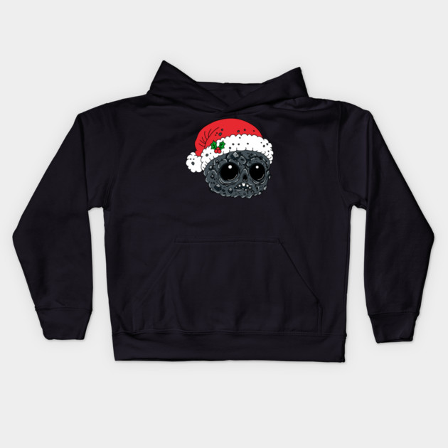 Cute Christmas Coal Kids Hoodie by H. R. Sinclair