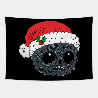 Cute Christmas Coal Tapestry