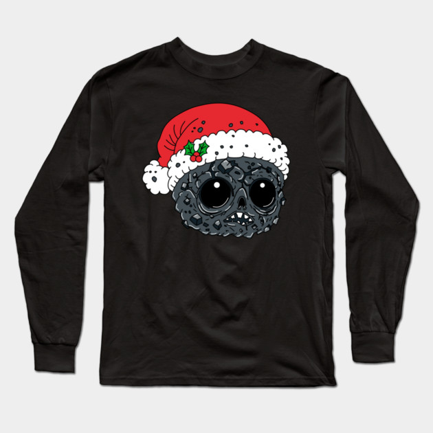 Cute Christmas Coal Long Sleeve T-Shirt by H. R. Sinclair