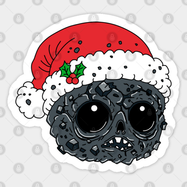 Cute Christmas Coal Sticker by H. R. Sinclair
