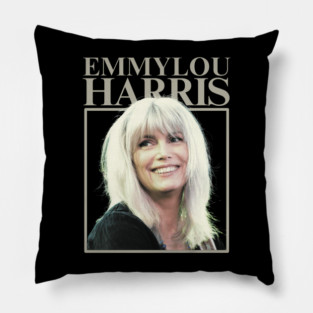 Emmylou Harris / Outlaw Country Retro Fan Design Pillow