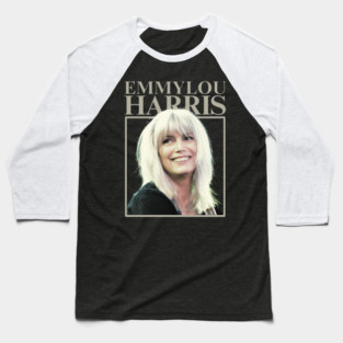Emmylou Harris / Outlaw Country Retro Fan Design Baseball T-Shirt