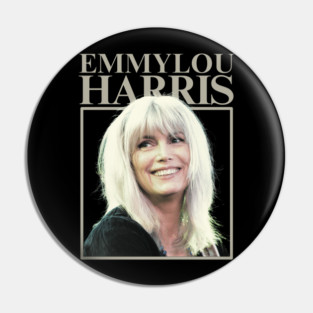 Emmylou Harris / Outlaw Country Retro Fan Design Pin