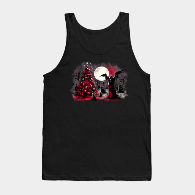 Christmas in the Graveyard Tank Top by H. R. Sinclair