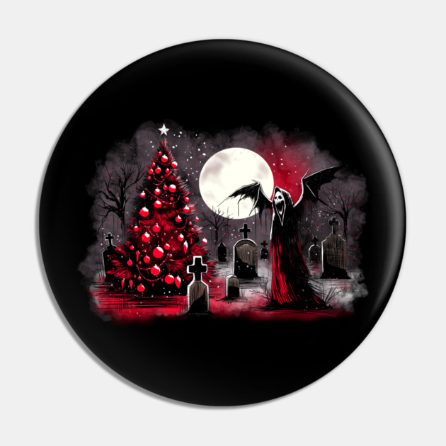 Christmas in the Graveyard Pin by H. R. Sinclair