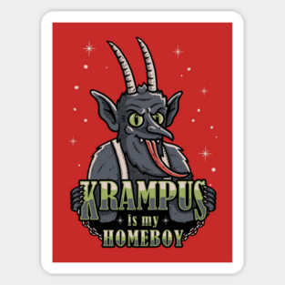 Krampus Is My Homeboy Sticker