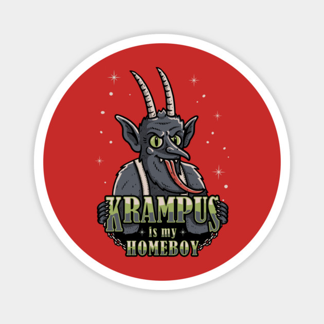 Krampus Is My Homeboy Magnet by dumbshirts
