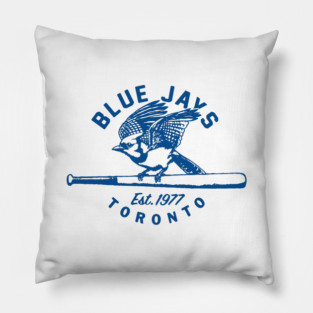 Vintage Blue Jays Baseball Pillow