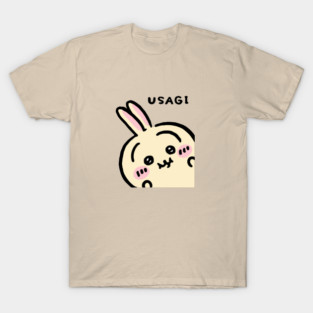 Peek a Boo Usagi うさぎ | Chiikawa ちいかわ Hachiware ハチワレ | Cute Kawaii Characters Bear Cat Rabbit T-Shirt
