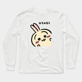 Peek a Boo Usagi うさぎ | Chiikawa ちいかわ Hachiware ハチワレ | Cute Kawaii Characters Bear Cat Rabbit Long Sleeve T-Shirt