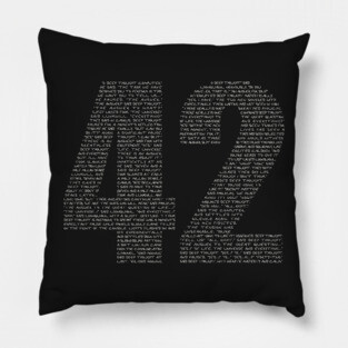 About 42 Pillow