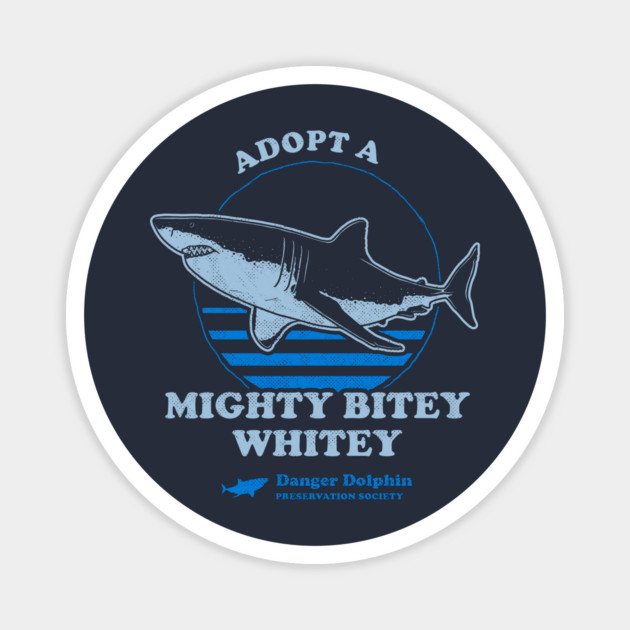Adopt A Mighty Bitey Whitey Magnet by dumbshirts