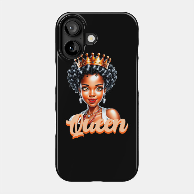 Black Queen Phone Case by UrbanLifeApparel
