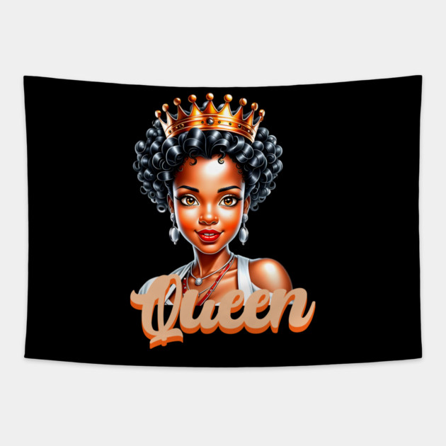 Black Queen Tapestry by UrbanLifeApparel