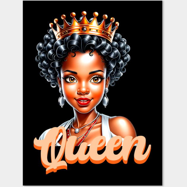 Black Queen Wall Art by UrbanLifeApparel