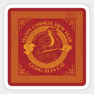 Year of the Snake Chinese New Year 2025 Lunar New Year Sticker