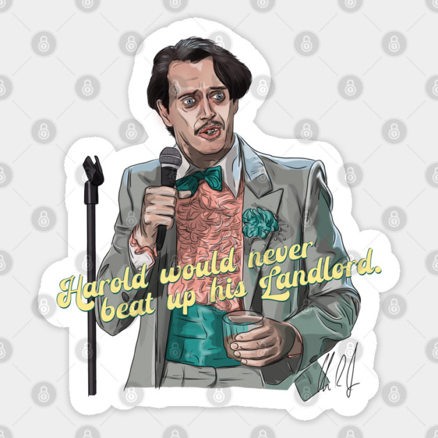 Wedding Singer: Beat Up His Landlord Sticker by 51Deesigns