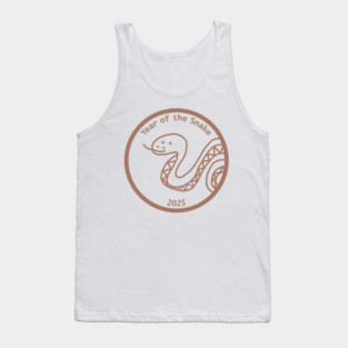 Mocha Mousse Pantone Color of the Year 2025 Year of the Snake Tank Top