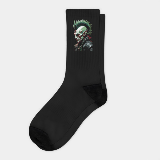 Punk Rock Xmas Elf Socks by Grave Digs